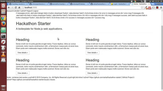 HackaThon Starter - Node JS - Git Nights