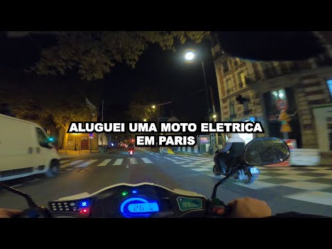 Uber alugando uma moto em paris