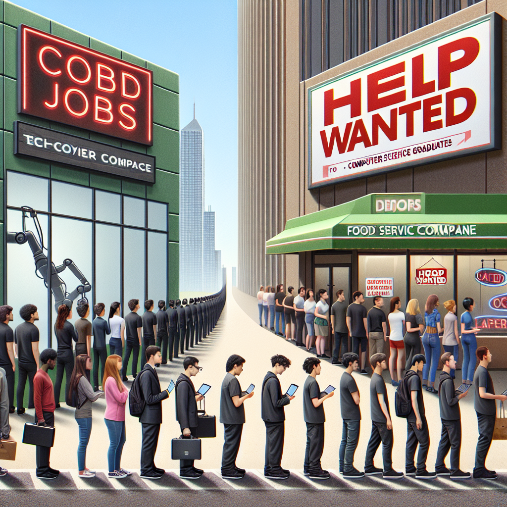 Adeus, Empregos de Tecnologia de $165,000: Estudantes de Ciência da Computação Buscam Trabalho em Redes de Fast-Food