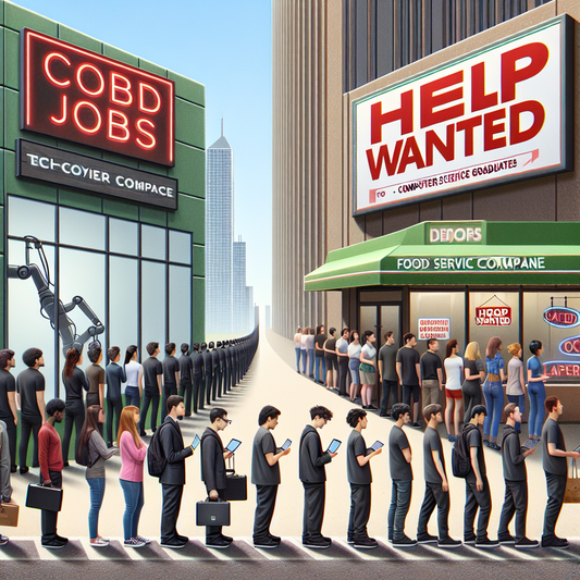 Adeus, Empregos de Tecnologia de $165,000: Estudantes de Ciência da Computação Buscam Trabalho em Redes de Fast-Food