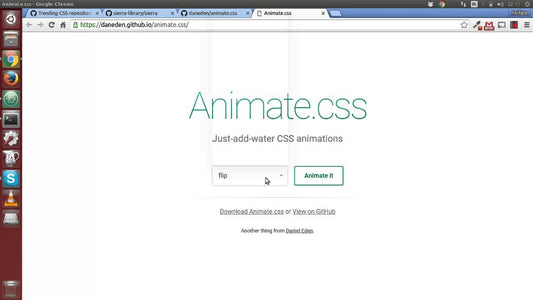 Animação com Animate.css - Noites de CSS e Git